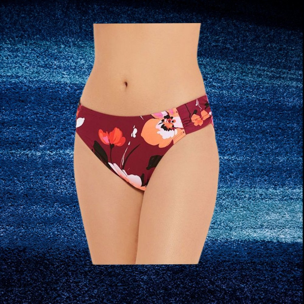 MYNAH FLORAL HIPSTER BIKINI BOTTOM SIZE L